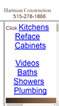 Mobile Screenshot of hartmanconstruction.com