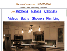 Tablet Screenshot of hartmanconstruction.com